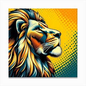 Lion Head 4 Canvas Print