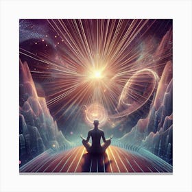 Meditation In Space 5 Canvas Print