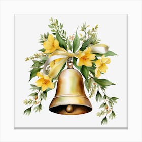 Bell With Flowers 1 Canvas Print