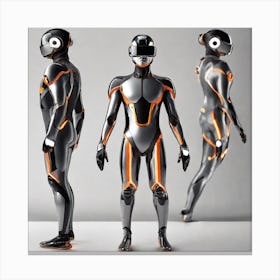 Futuristic Robots 6 Canvas Print