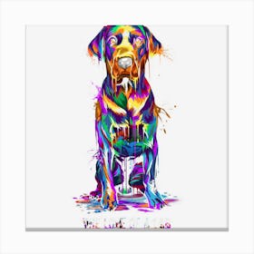 The Love Of Labrador Retriever Canvas Print