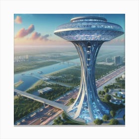 Futuristic Skyscraper 19 Canvas Print