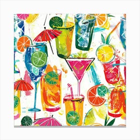 Tropical Drinks 3 Canvas Print