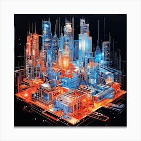 Cityscape 3 Canvas Print