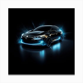 Neon Illuminated Concept Megane Canvas Print