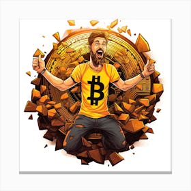 Bitcoin Man 2 Canvas Print