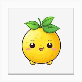 Kawaii Lemon Canvas Print