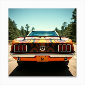 Mustang from the back Canvas Print