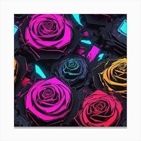 Colorful Roses 47 Canvas Print