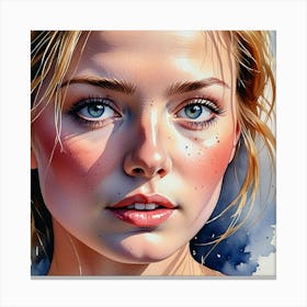 Portrait Of A Woman 5 Canvas Print