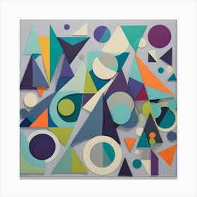 Abstract Geometric Shapes 9 Canvas Print