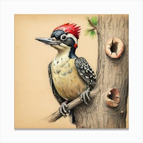 Woodpecker 12 Canvas Print