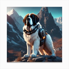 St Bernard 40 Canvas Print