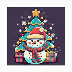 Welcome Merry Christmas Canvas Print