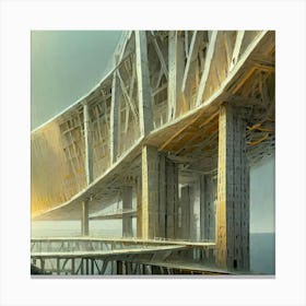 Bridge Over The Sea Canvas Print