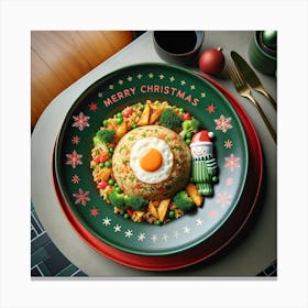 Christmas Fried Rice 1 Canvas Print