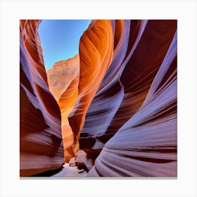 The walls of the canyon 7 Canvas Print