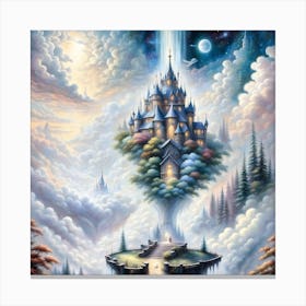 Castle In The Clouds Canvas Print