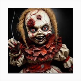 Pennywise Doll Canvas Print