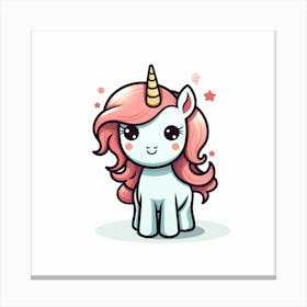 Cute Unicorn 326 Canvas Print