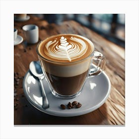 Coffee Latte Art Canvas Print