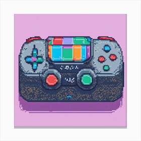 Pixel Game Controller Canvas Print