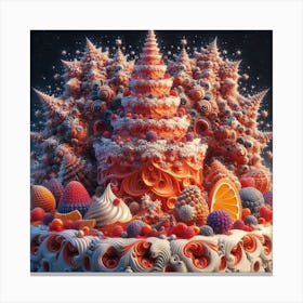 Fractal Cake 1 Canvas Print