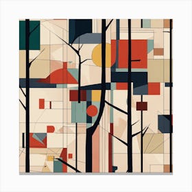 Abstract Trees Canvas Print