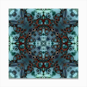 Pattern Is Blue Bubbles Canvas Print