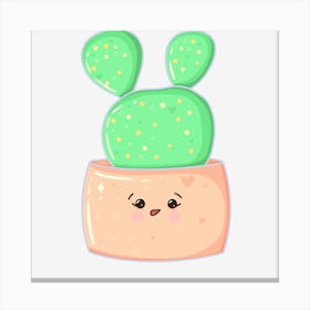 Cute Cactus 3 Canvas Print