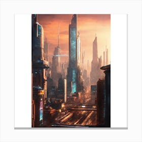 Futuristic City 8 Canvas Print