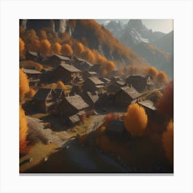 Autumn Village 64 Canvas Print