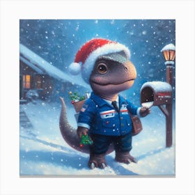 D Santa Canvas Print