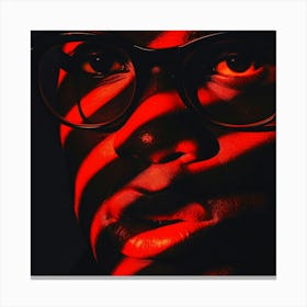 Man With Glasses Canvas Print