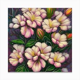 Alstroemeria Flowers 15 Canvas Print