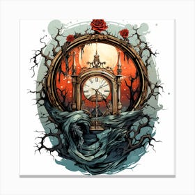 Clock Of The Dead Canvas Print