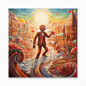 'The Gingerbread Man' Canvas Print