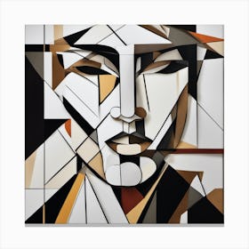 Geometric Face Canvas Print