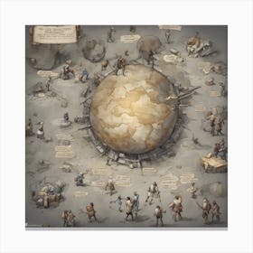 Map Of The World Canvas Print