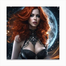 Gothic Beauty Canvas Print