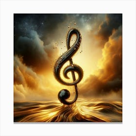 Music Clef Canvas Print