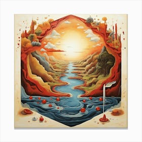 'The River Of Life' Canvas Print