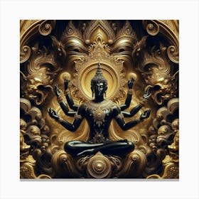 Buddha In Meditation 1 Canvas Print