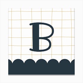 Letter B Canvas Print