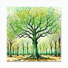 Tree Of Life 8 Canvas Print