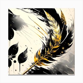 Feather Painting 10 Canvas Print