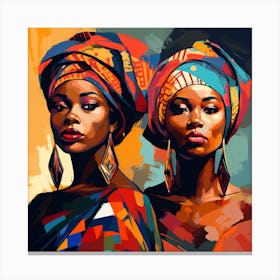 Two African Women 2 Canvas Print