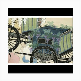 Carriage With Flowers Canvas Print