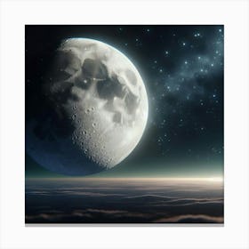 Full Moon In The Sky Canvas Print