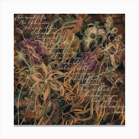 'Flowers' 3 Canvas Print